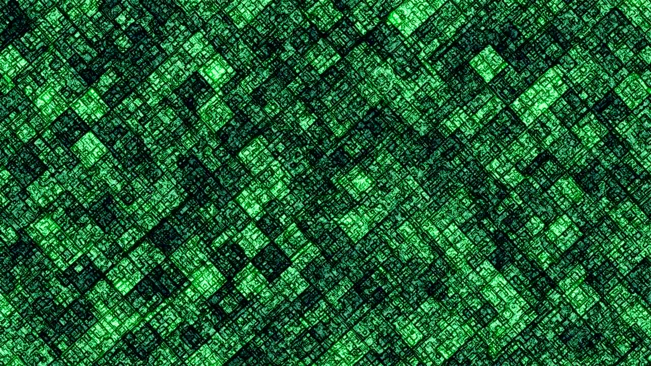 abstracción de fondo verde giratorio con luz intermitente