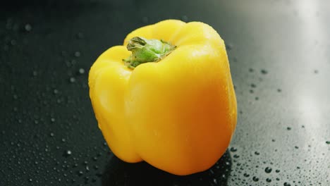 single yellow bell pepper