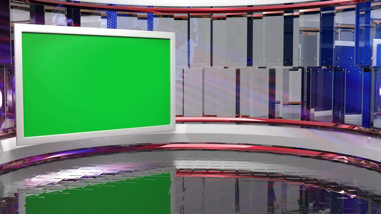 3d 가상 뉴스 스튜디오 배경, 루프