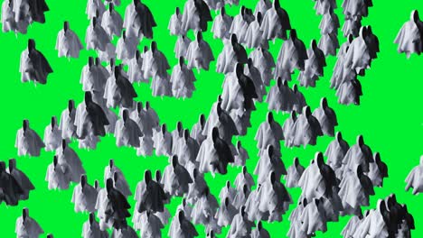 el misterio del miedo a la animación de fantasmas. la sudadera dinámica. el aislamiento. la animación realista de pantalla verde 4k.