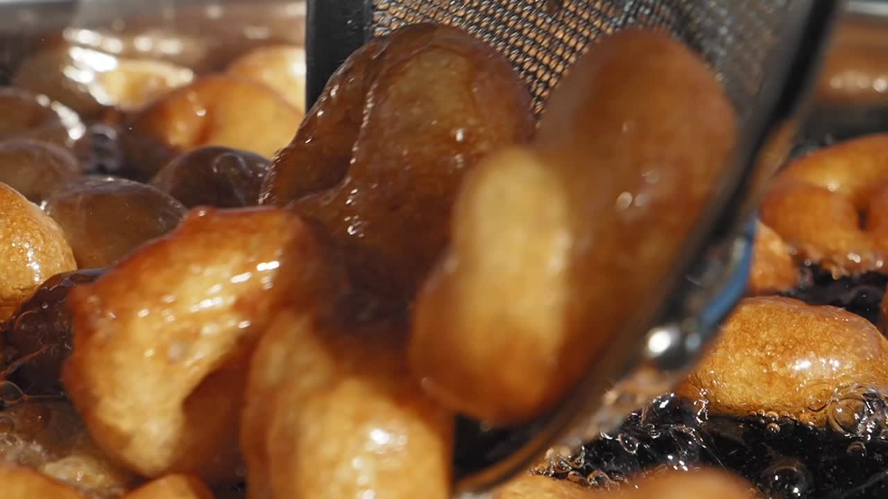 Deep Frying Turkish Lokum