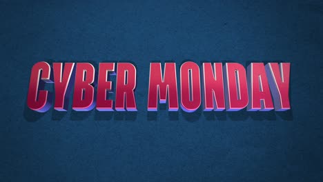 Retro-vibe:-Cyber-Monday-in-classic-80s-style-with-grunge-texture