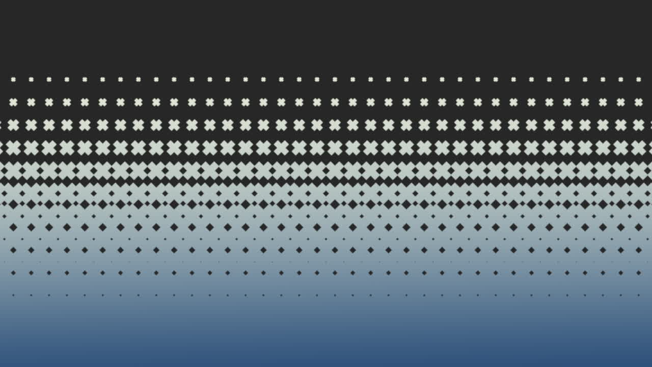 현대적인 파도 파란색과 색 점은 미니멀리즘 패턴을 형성합니다.