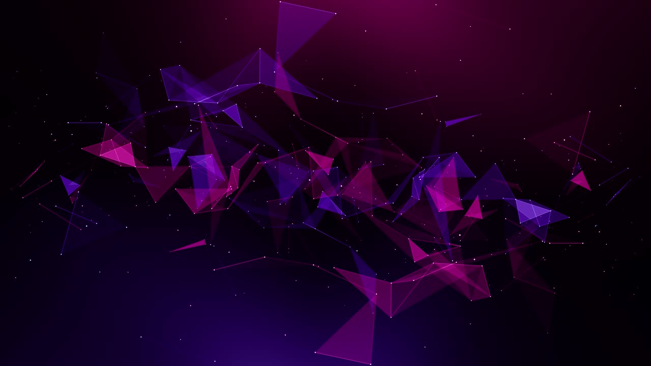 plexus abstracto de red títulos de tecnología ciencia de fondo bucle