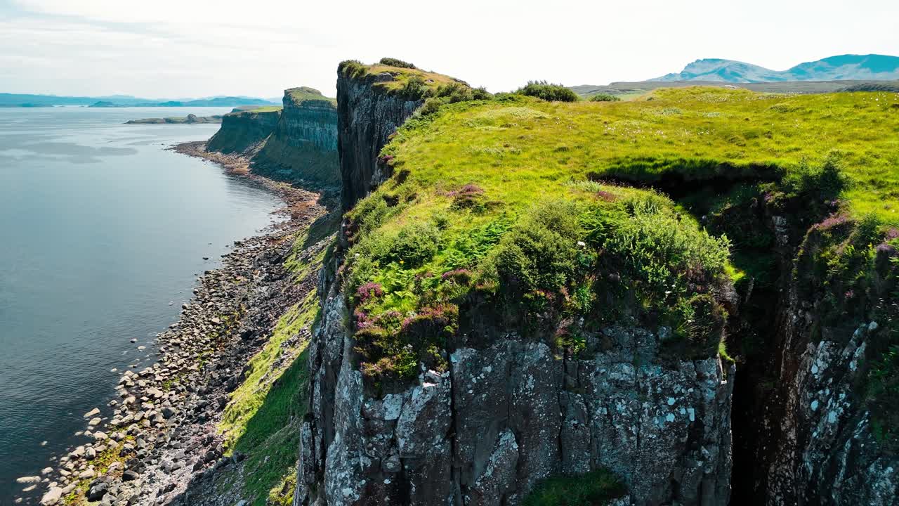 Scenic Cliffs and Coastline of Isle of Skye