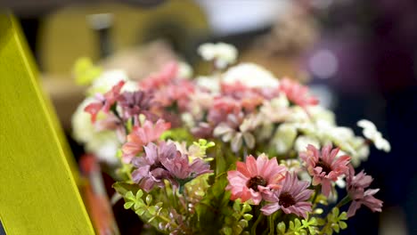 flowers in the foreground and cavaquinho unfocused, video, flat plane