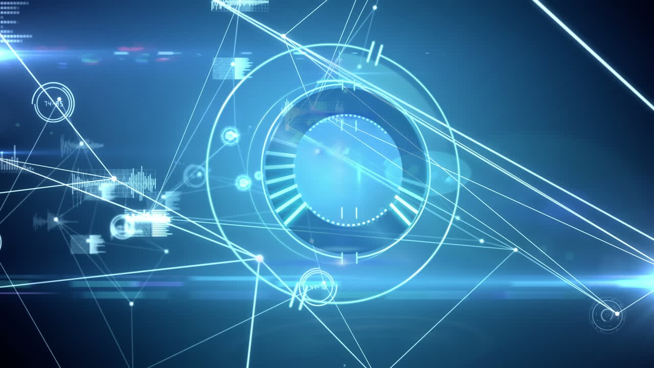 범위 스캐닝을 통한 연결 네트워크의 애니메이션