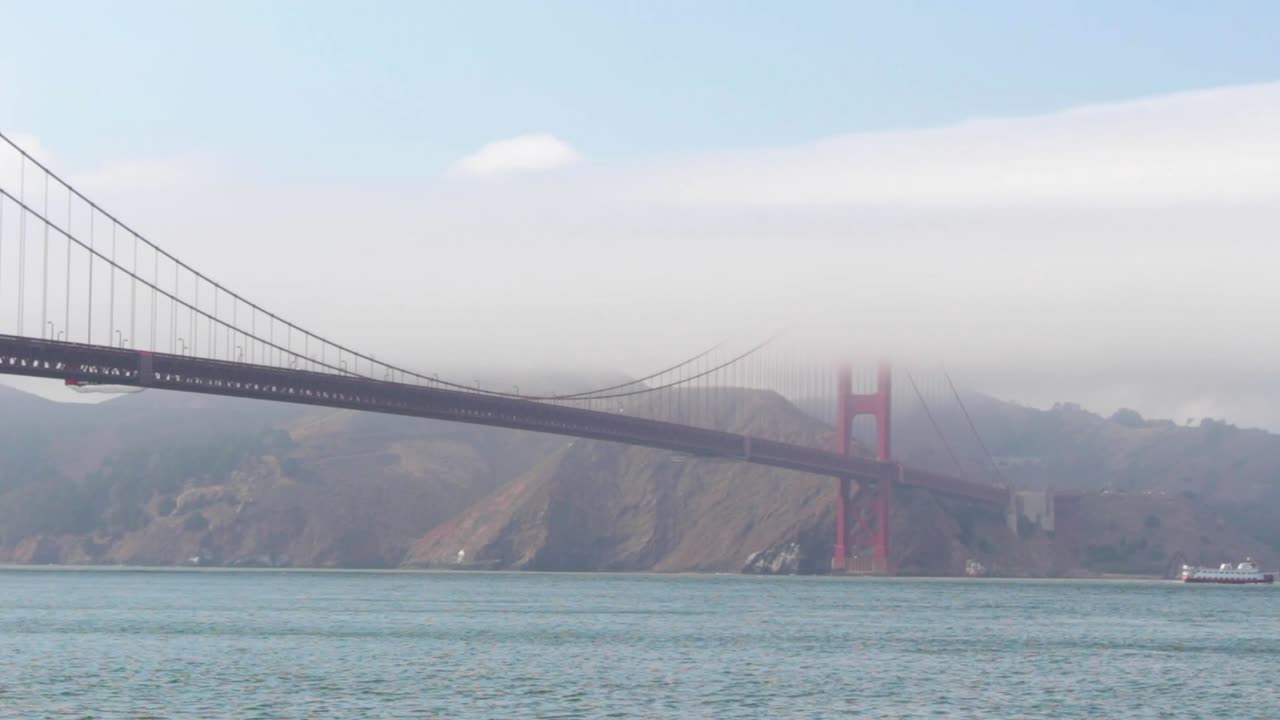Foggy Golden Gate Bridge Timelapse, San Francisco California