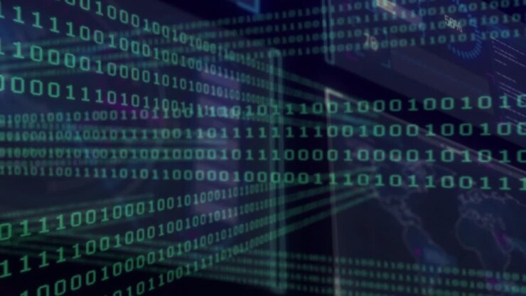Startbiter som kaskader over rutenettet, flytter seg mot høyre og avslører kartnoder som illustrerer dataflyt
