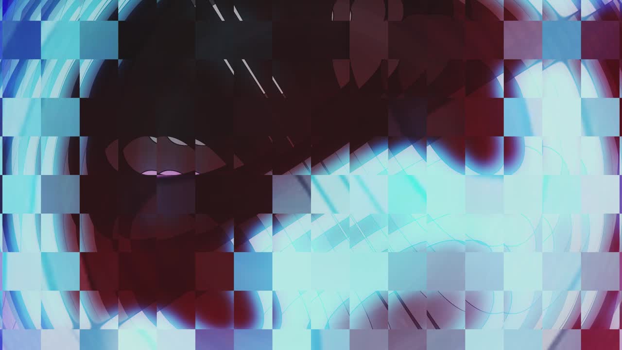 kaleidoscopio en movimiento. gráficos en movimiento de 4k