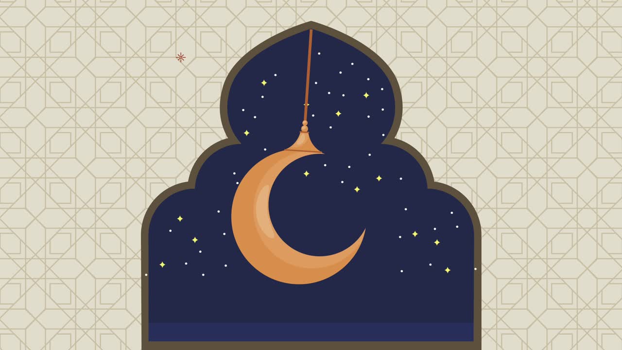 el hajj mabrour celebrando con la luna colgada