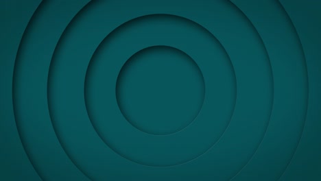 abstracto logotipo patrón promocional de círculos con el efecto de desplazamiento anillos limpios turquesa animación fondo abstracto para presentación de negocios bucle sin costuras 4k render