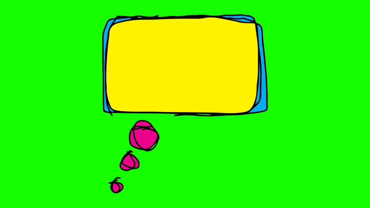 niños dibujando un fondo verde con el tema de la burbuja de habla