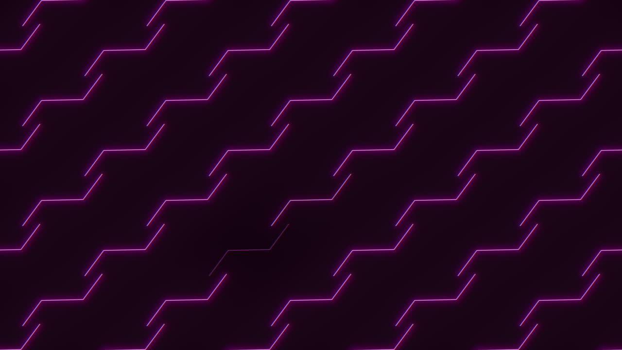 A Neon Purple Zigzag On A Black Background