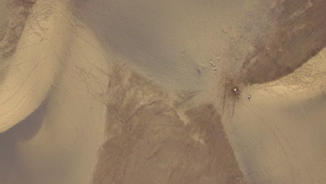 Sand-landscape-with-dunes-aerial-view