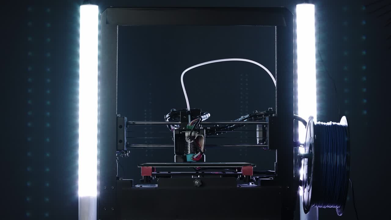 Timelapse of 3d Printer printing fast