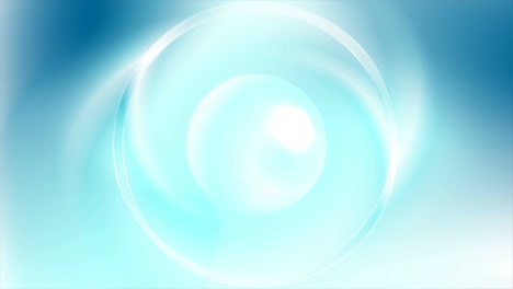 cyan blue glossy circle and ring abstract tech motion background