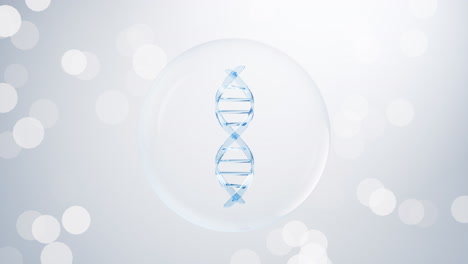 dna with white background, 3d rendering.