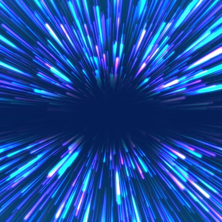 Abstract Glowing Speed Lines Background