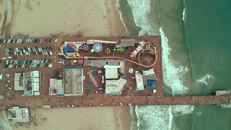 Santa-Monica-Pier-Topdown-Sonnenuntergang