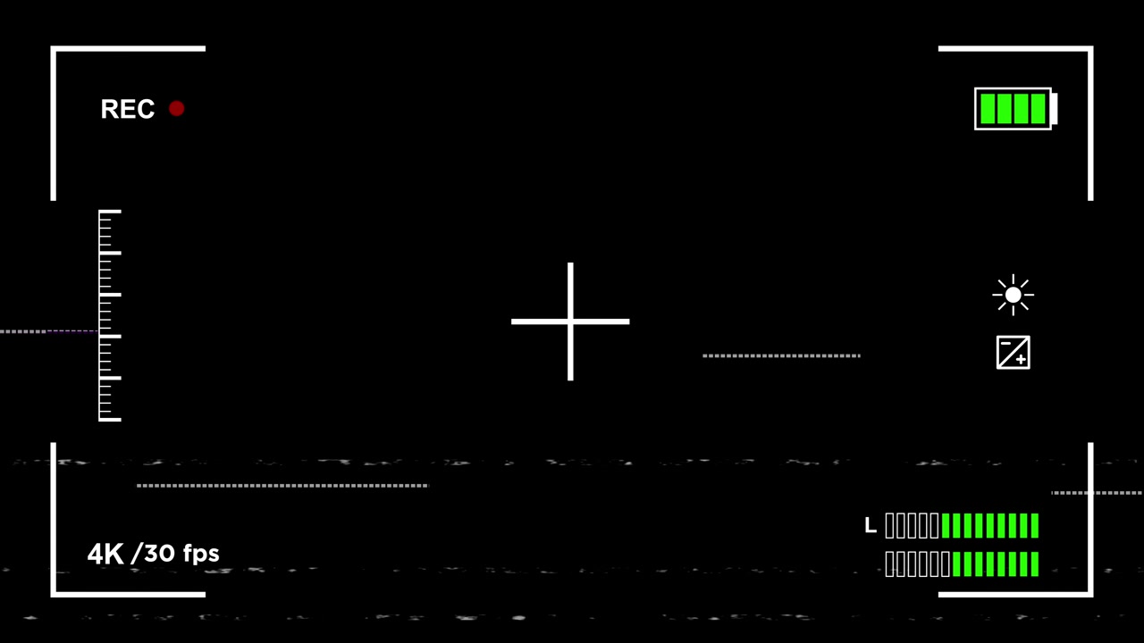 Digital Camera Recording Interface with Glitch Effect