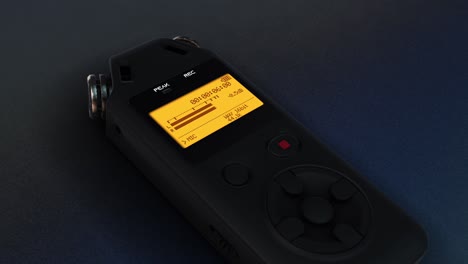 digital recorder in recording function - rotation zoom-it