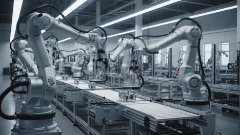robotic arms in a modern industrial setting