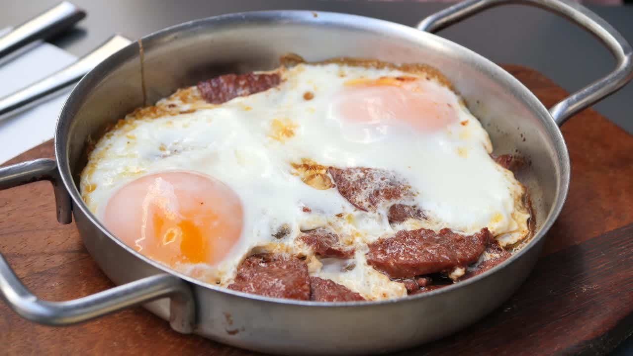 비 에 고기 와 함께 긴 달