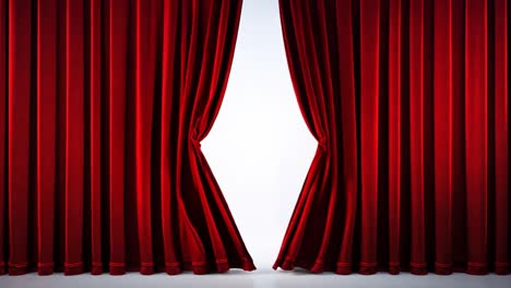 red curtains on a stage