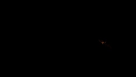 vela romana botella cohetes fuegos artificiales en cámara lenta en 4k