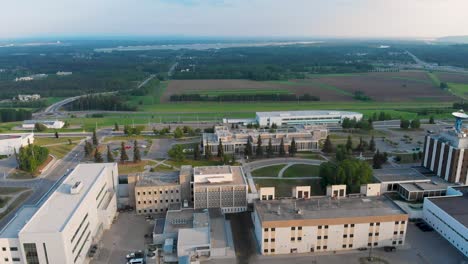 4K-Drone-Video-of-Campus-of-the-University-of-Alaska-Fairbanks,-AK-during-Summer-Day-5