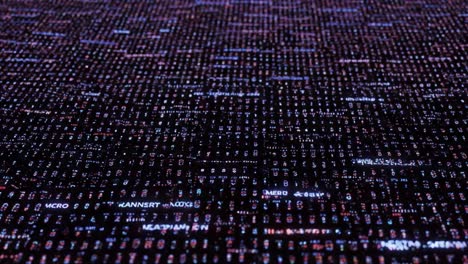 a dynamic visualization of data streams featuring abstract digital patterns in a vast matrix, highlighting the intricacies of information flow and matrix design