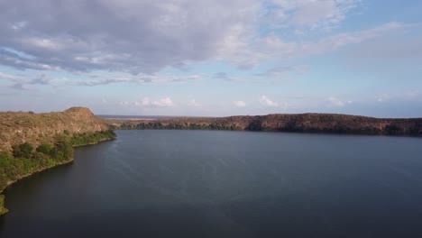 lago chala por imágenes aéreas de drones