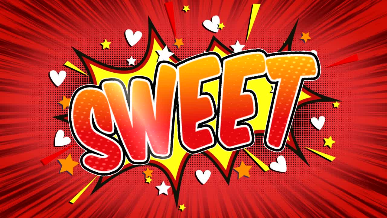 - 달한 만화 스타일의 텍스트