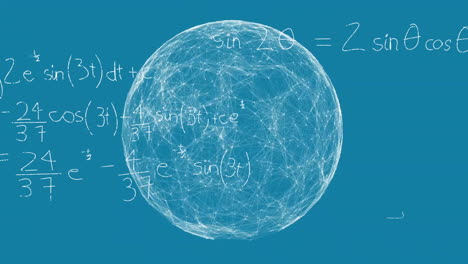 Animación-Del-Procesamiento-De-Datos-Matemáticos-Sobre-El-Mundo