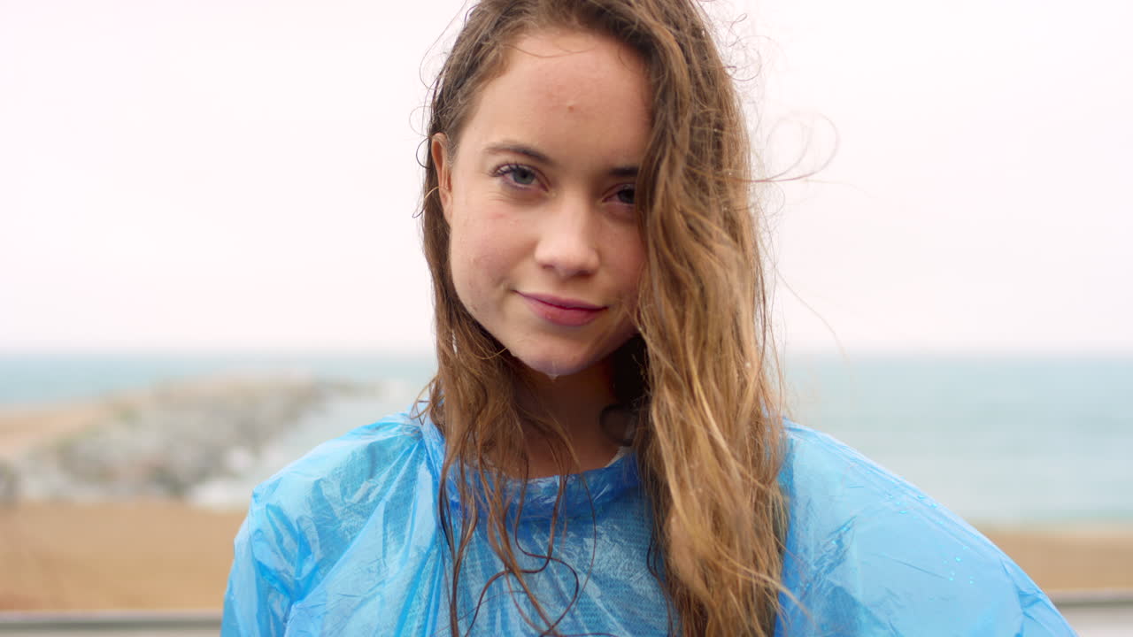 Happy young woman smiling while on holiday