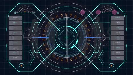 animación del procesamiento de datos de covid 19 sobre siluetas humanas