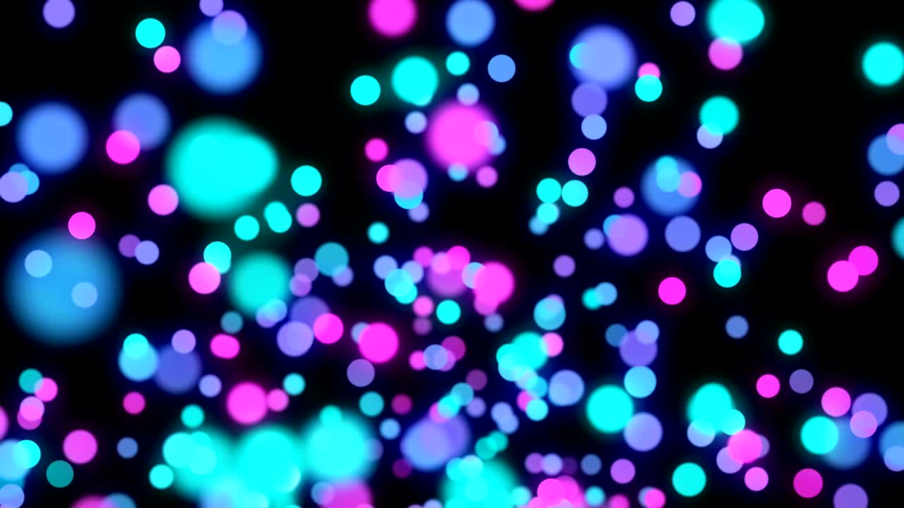 Sfondo con particelle da discoteca e luci. Particelle al neon