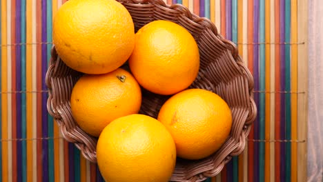 oranges in a basket