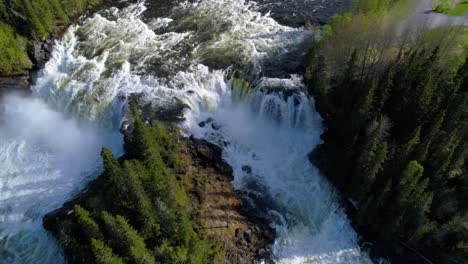 ristafallet waterfall in the western part of jamtland is listed as one of the most beautiful waterfalls in sweden.