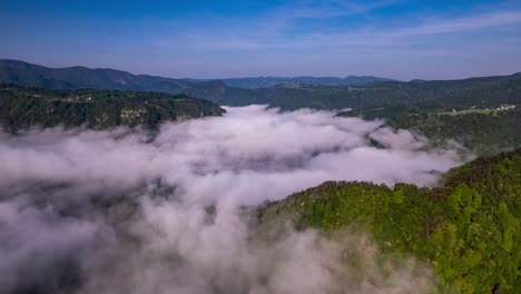 aerial shot of clouds