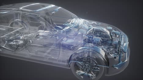 motores de automóviles detallados y otras piezas