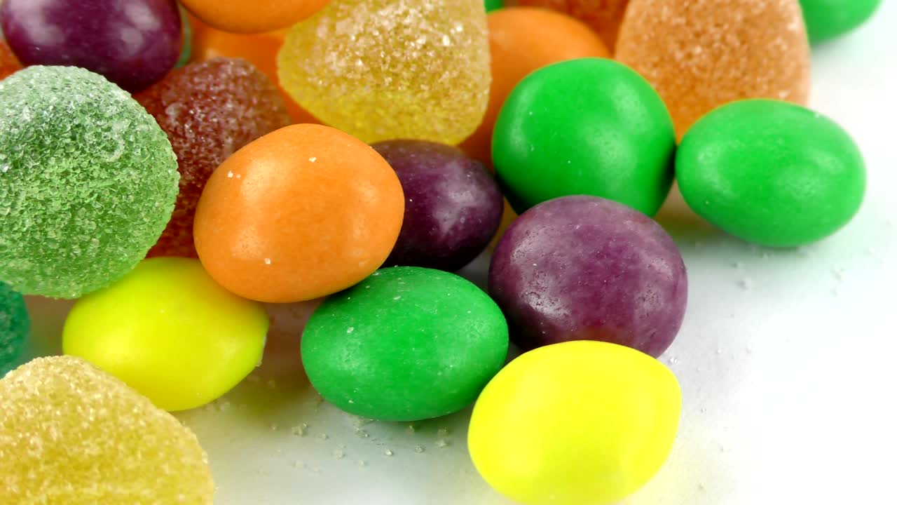 caramelo dulce gelatina y delicioso postre de azúcar