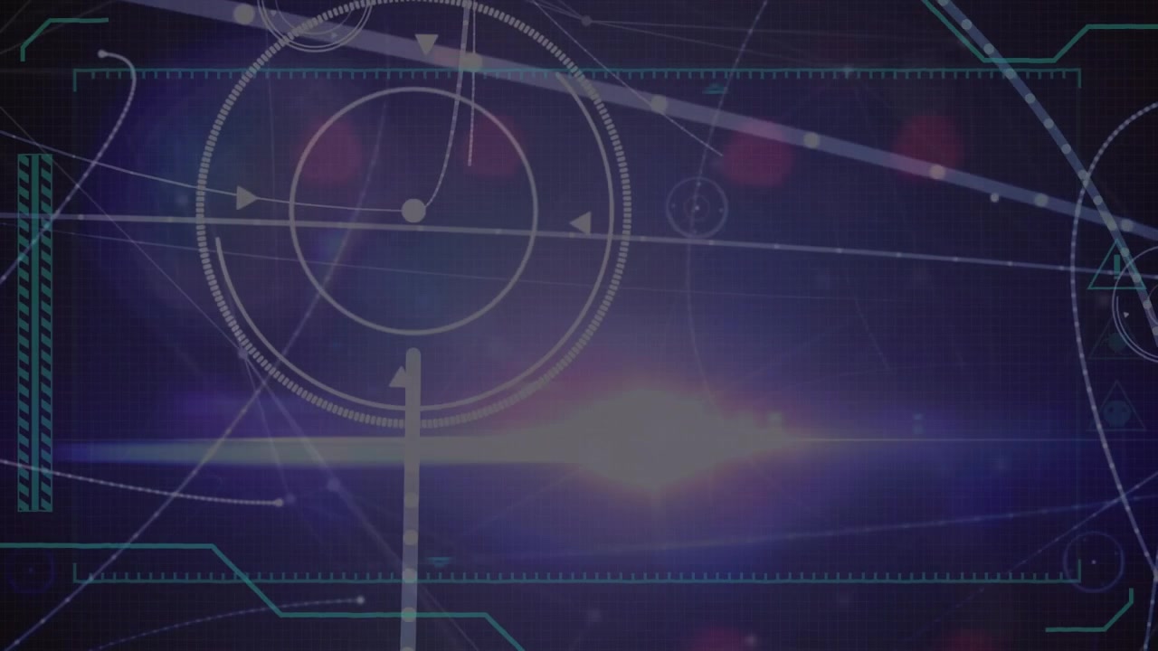 Animation of network of connections over light spots
