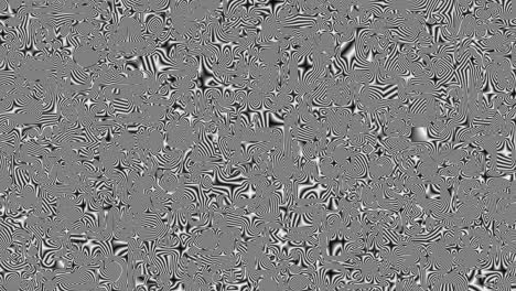 bloques cuadrados en movimiento, animación de la transformación de la superficie de fondo negro a blanco, bloques abstractos de fondo, miles de bloques moviéndose en un cuadrado, formas cuadradas que causan fatiga visual.