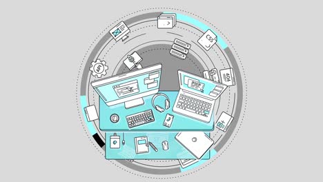 web developer promo animation on alpha chanel