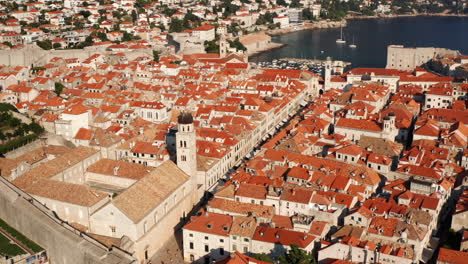 franciscan church and monastery in the late afternoon at dubrovnik old town in croatia