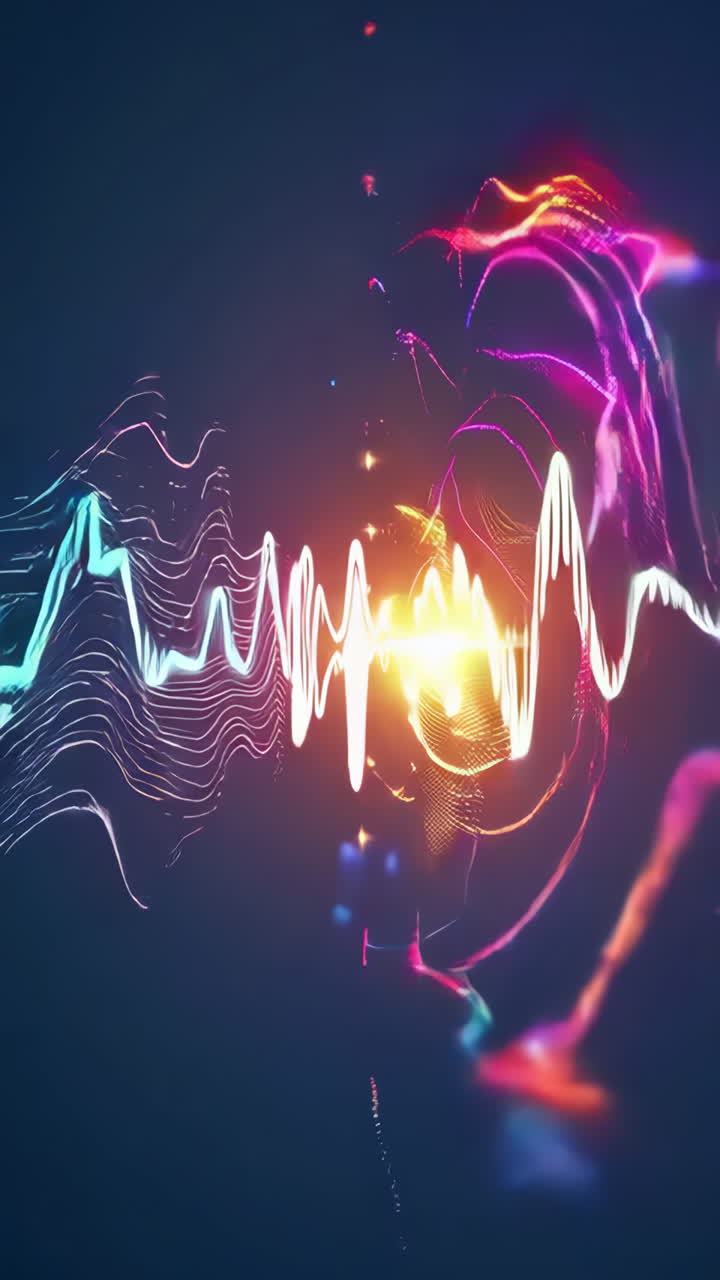 Abstract Colorful Wave Art