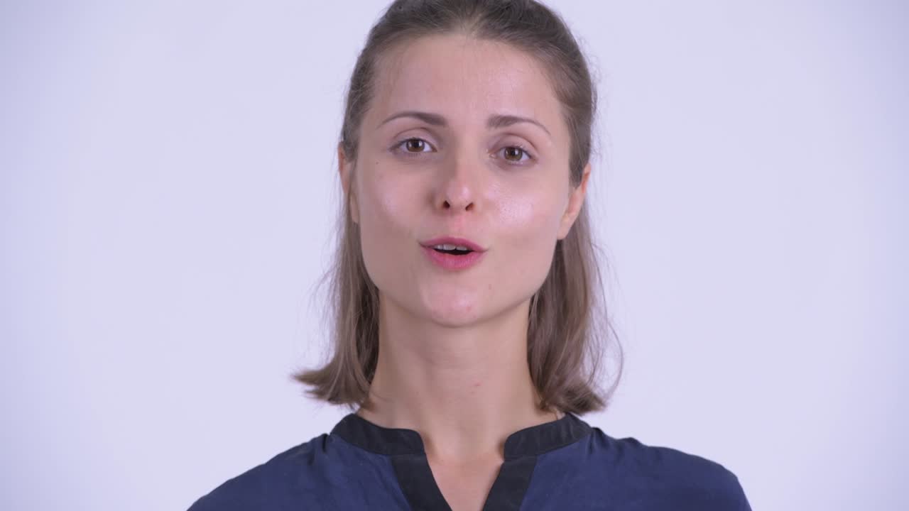 hermosa joven empresaria