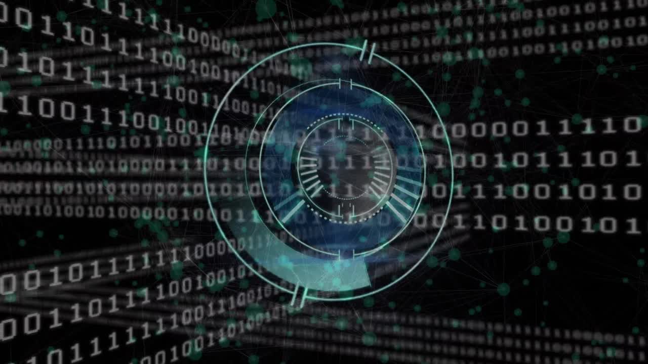 Animation of scope scanning over binary coding
